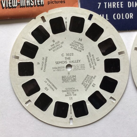 View-Master Reels Semois Valley Belgium Set of 3 Viewmaster Reels Sawyers C 352 - Picture 6 of 9